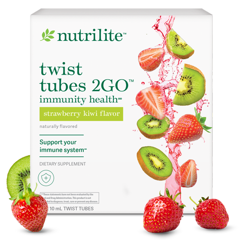 Nutrilite™ Twist Tubes 2GO™ – Immunity Health† - Strawberry Kiwi