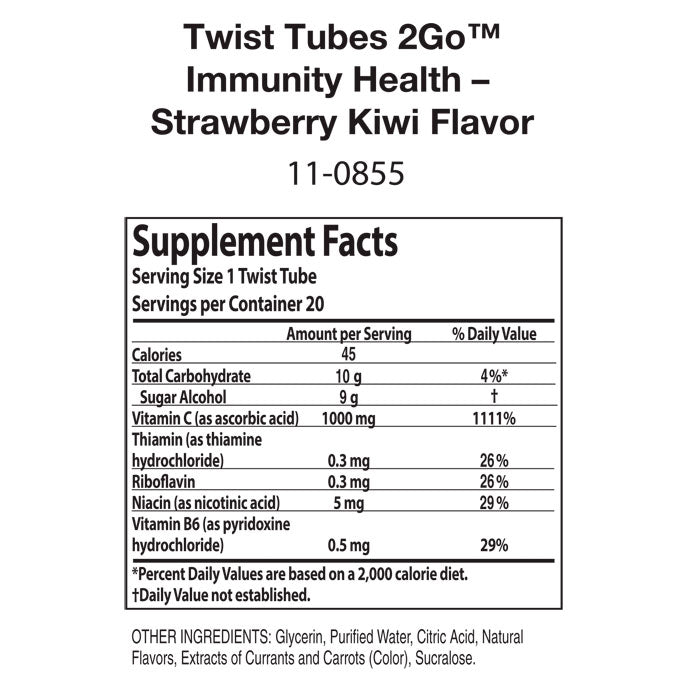 Nutrilite™ Twist Tubes 2GO™ – Immunity Health† - Strawberry Kiwi