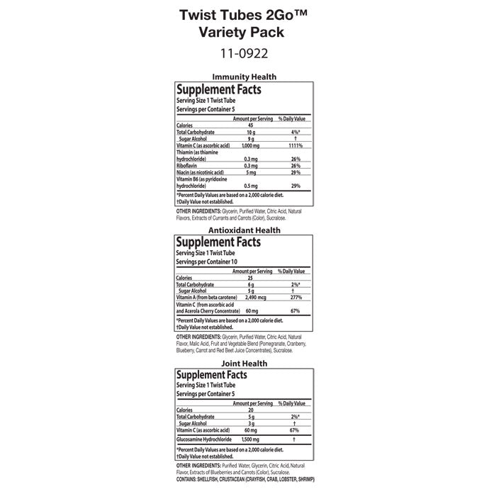 Nutrilite™ Twist Tubes 2GO™ – Variety Pack