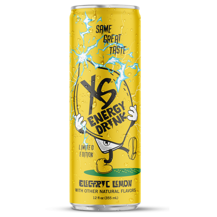 XS™ Energy Drink 12 oz - Electric Lemon Limited Edition
